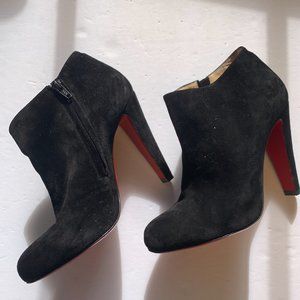 Christian louboutin suede bootie Belle - 100mm